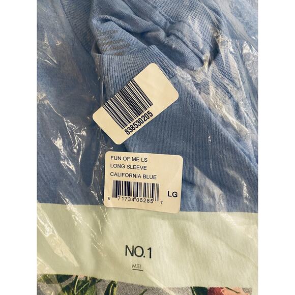 SHIPS ASAP Taylor Swift ME! square flower blue long sleeve Lover shirt LARGE NEW - Picture 2 of 3